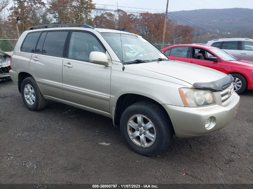 2002 Toyota Highlander V6 (A4) VIN: JTEHF21A120075261 Lot: 38000797