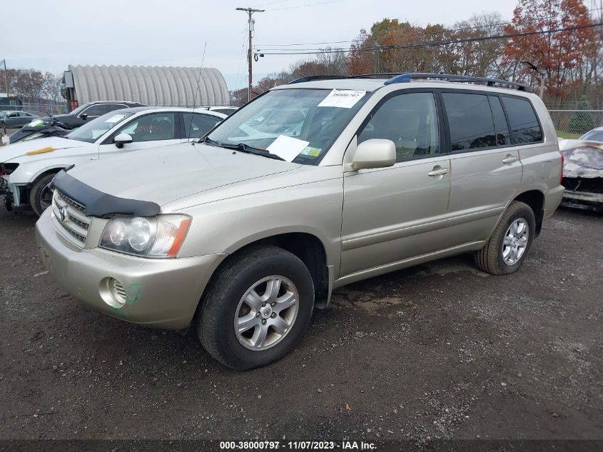 2002 Toyota Highlander V6 (A4) VIN: JTEHF21A120075261 Lot: 38000797