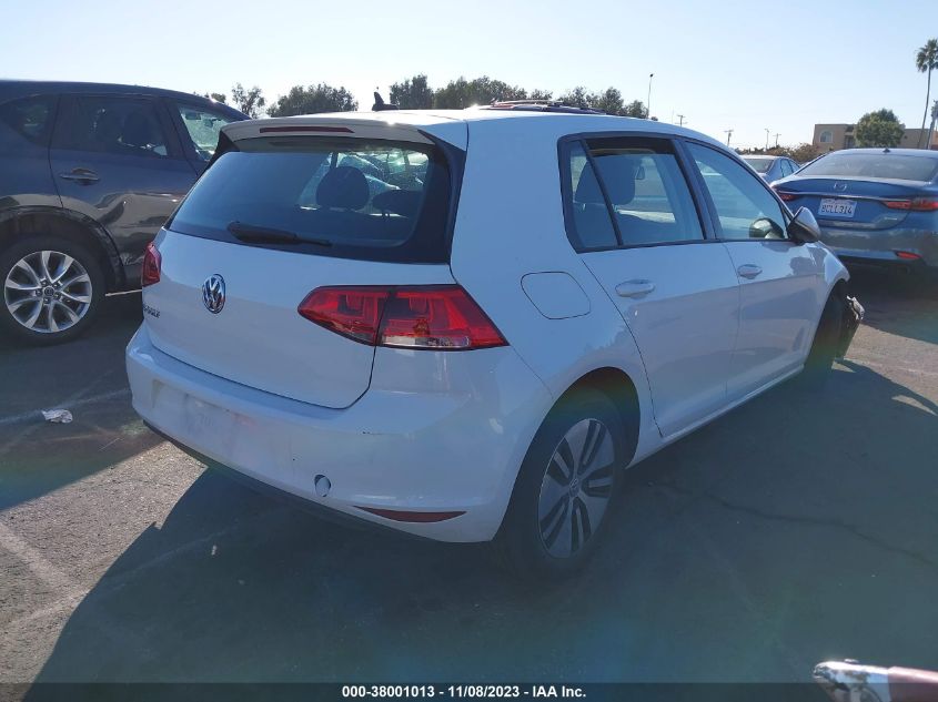 WVWKP7AU9GW914706 2016 Volkswagen E-Golf Se