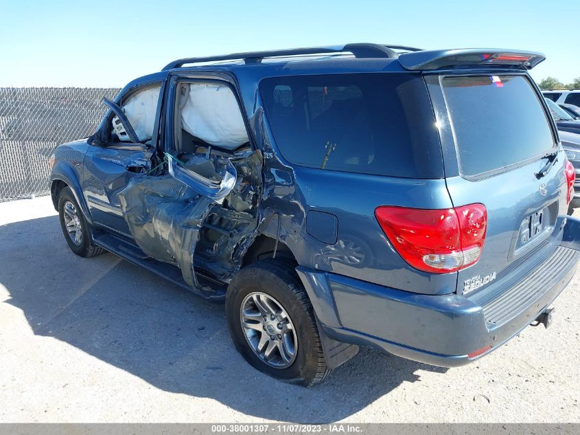 2007 Toyota Sequoia Sr5 V8 VIN: 5TDZT34A97S295206 Lot: 38001307