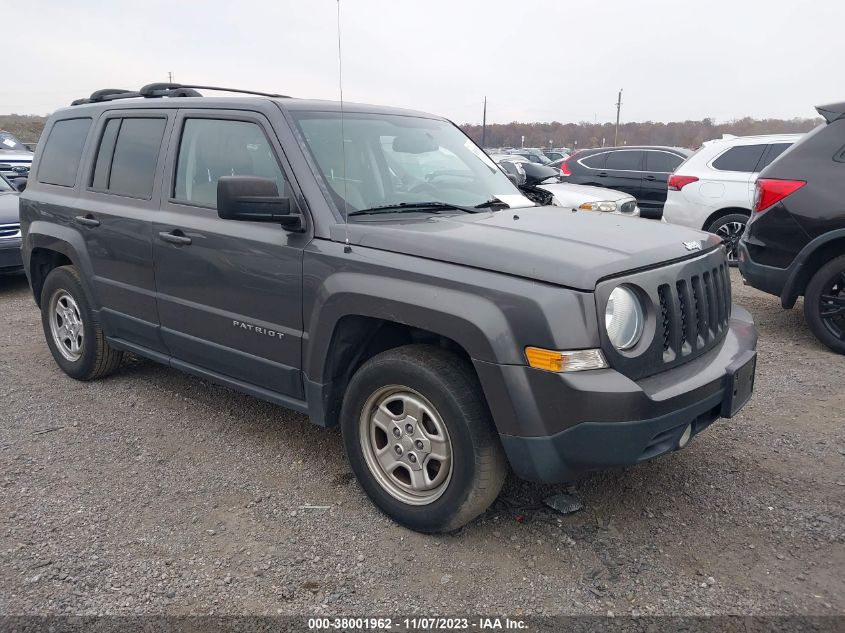 2016 Jeep Patriot Sport VIN: 1C4NJPBA8GD512562 Lot: 38001962