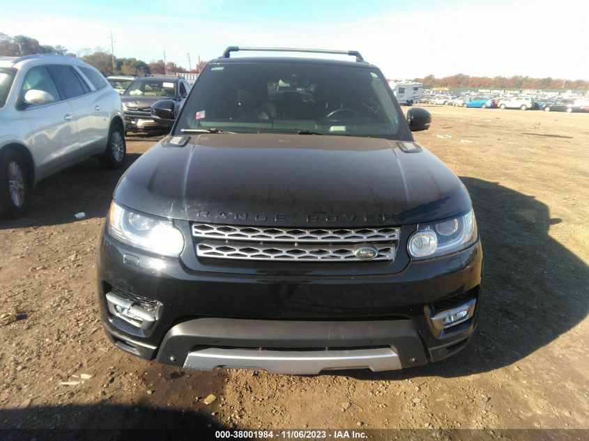 2014 Land Rover Range Rover Sport 3.0L V6 Supercharged Hse VIN: SALWR2WF5EA362553 Lot: 38001984