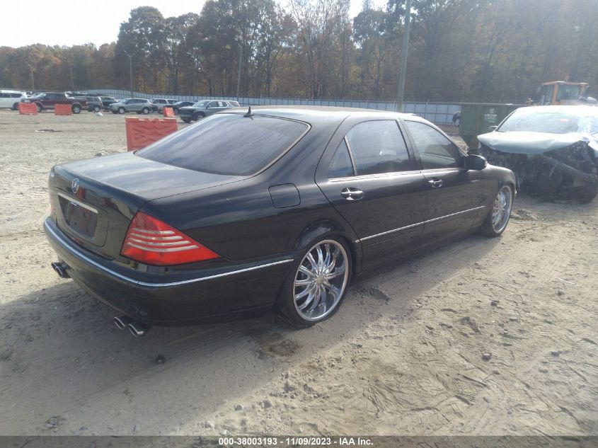 2003 Mercedes-Benz S-Class 5.0L VIN: WDBNG75J23A341134 Lot: 38003193