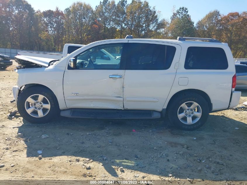 2006 Nissan Armada Se VIN: 5N1AA08A86N702525 Lot: 38004047