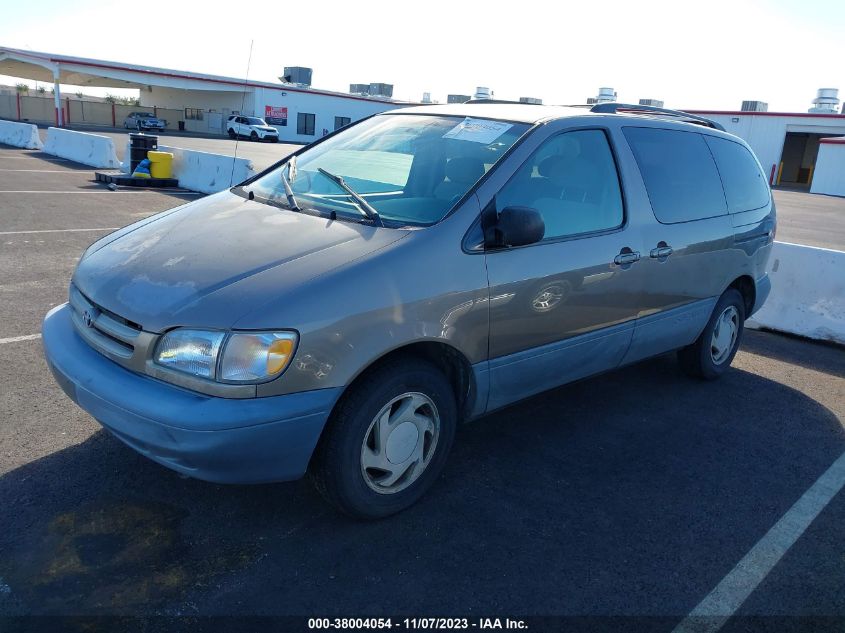 1999 Toyota Sienna Le VIN: 4T3ZF13C1XU142476 Lot: 38004054