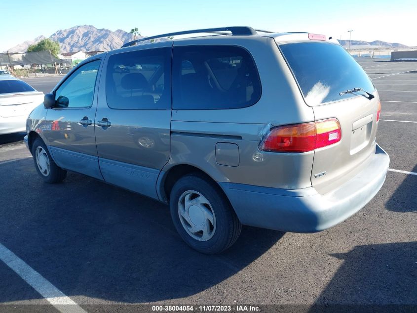 1999 Toyota Sienna Le VIN: 4T3ZF13C1XU142476 Lot: 38004054