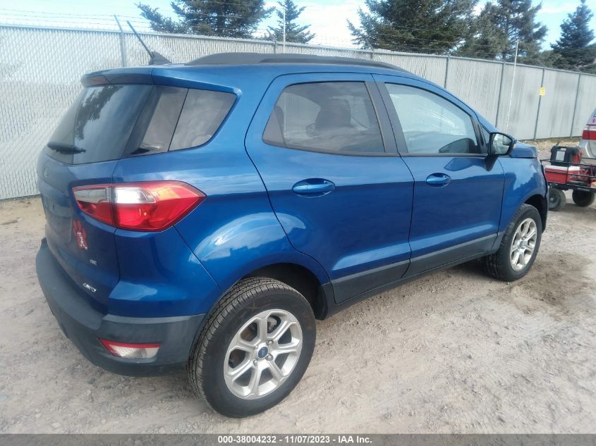 2019 Ford Ecosport Se VIN: MAJ6S3GL4KC262231 Lot: 39122629