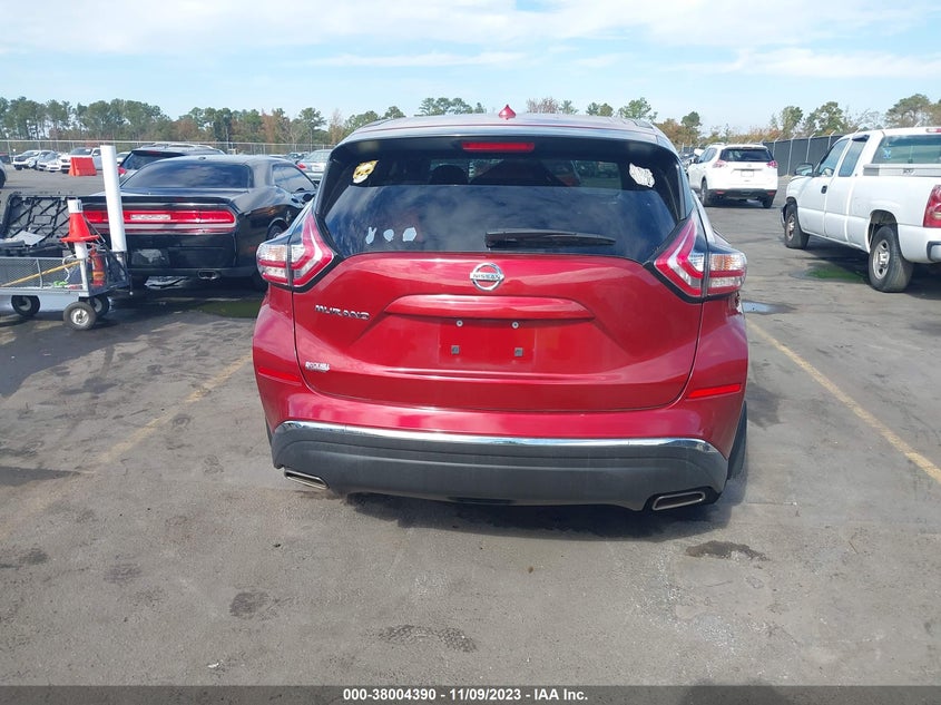 2016 Nissan Murano S VIN: 5N1AZ2MG1GN128852 Lot: 38004390