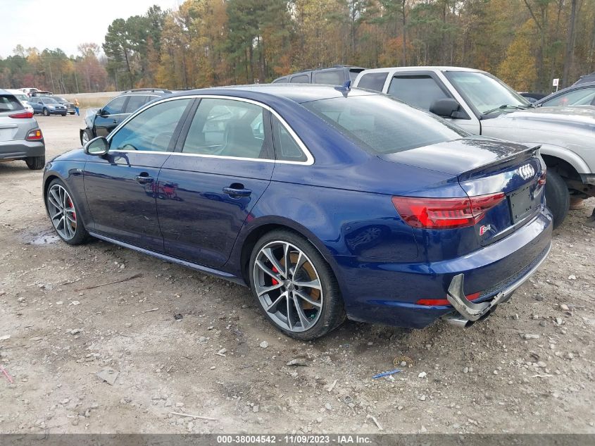 2018 Audi S4 3.0T Premium Plus VIN: WAUB4AF44JA116162 Lot: 38004542