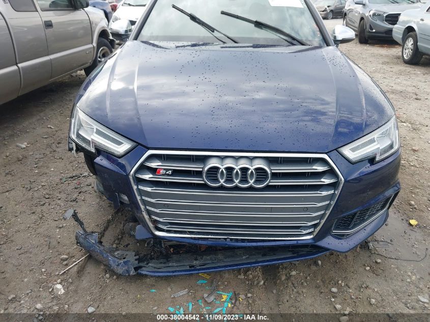 2018 Audi S4 3.0T Premium Plus VIN: WAUB4AF44JA116162 Lot: 38004542