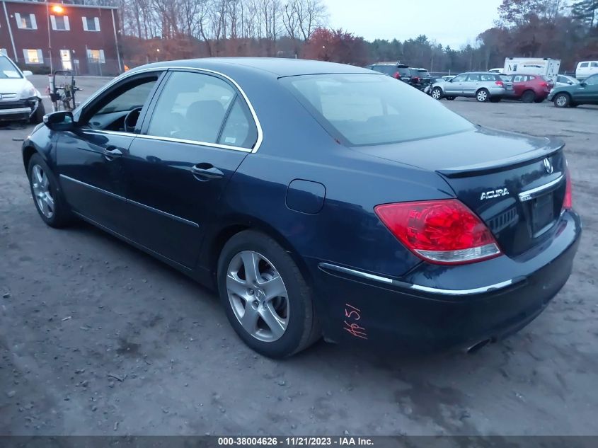 2007 Acura Rl Tech Pkg/Tech/Cmbs W/Pax VIN: JH4KB16687C002851 Lot: 38004626