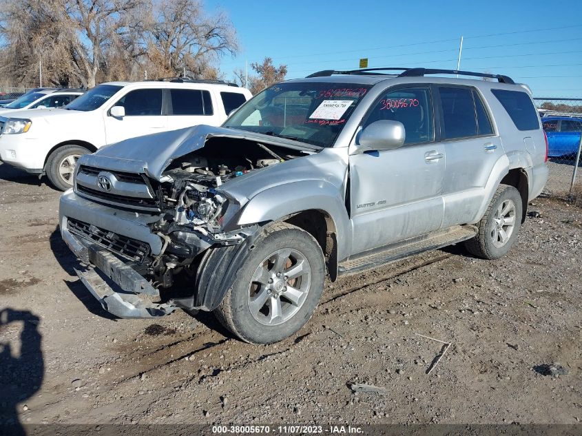 2006 Toyota 4Runner Limited V8 VIN: JTEBT17R168030141 Lot: 38005670