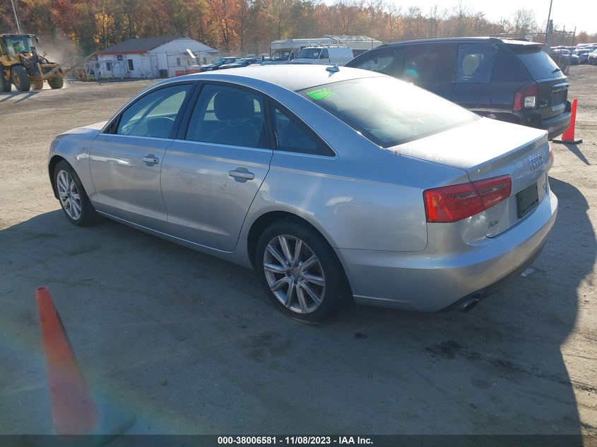 2013 Audi A6 3.0T Premium VIN: WAUGGAFC4DN033848 Lot: 38006581