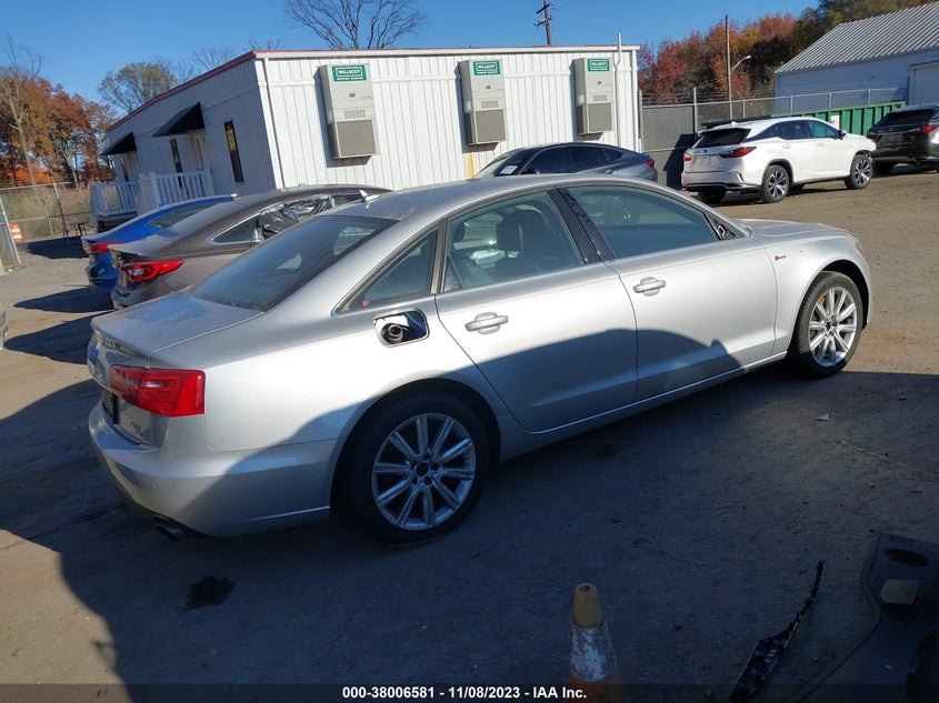 2013 Audi A6 3.0T Premium VIN: WAUGGAFC4DN033848 Lot: 38006581