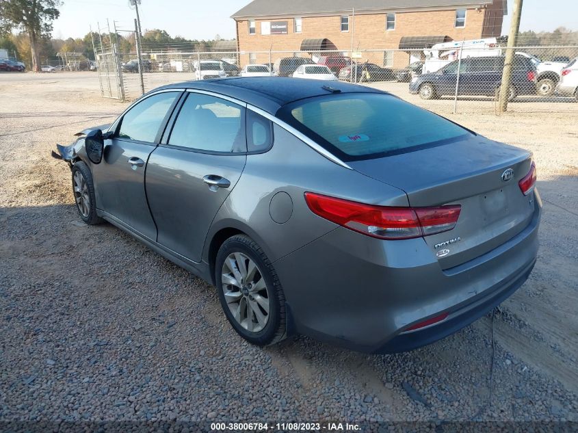 2016 Kia Optima Ex VIN: 5XXGU4L33GG074201 Lot: 38006784