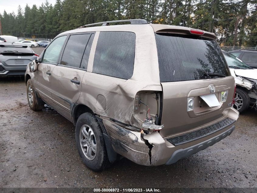 2004 Honda Pilot Ex-L VIN: 2HKYF18634H512067 Lot: 38006972