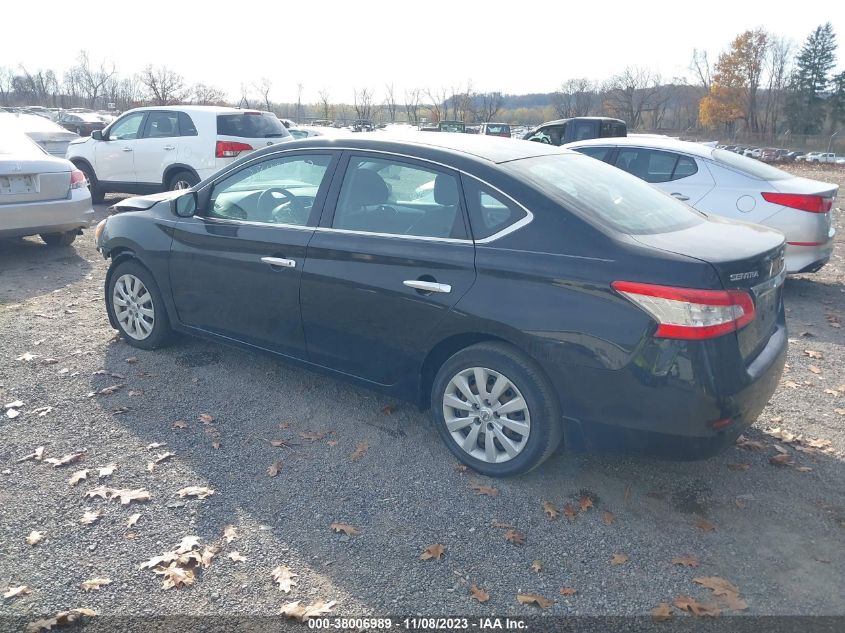 2014 Nissan Sentra S VIN: 3N1AB7AP5EL693020 Lot: 38006989