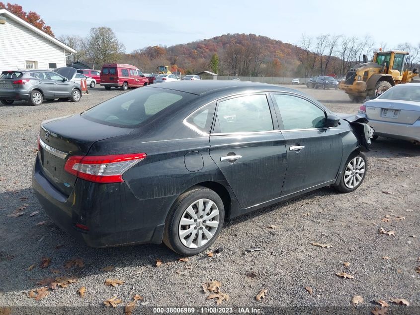 2014 Nissan Sentra S VIN: 3N1AB7AP5EL693020 Lot: 38006989