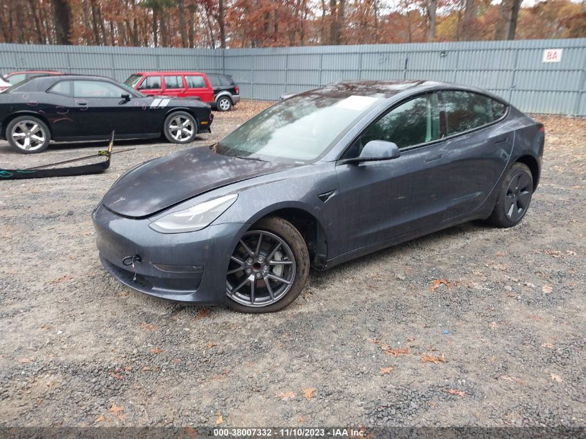 5YJ3E1EA7NF339952 2022 Tesla Model 3 Rear-Wheel Drive