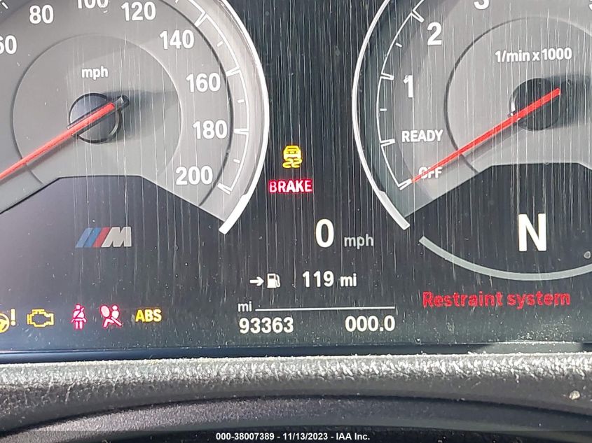 2017 BMW M3 VIN: WBS8M9C53H5G83888 Lot: 38007389