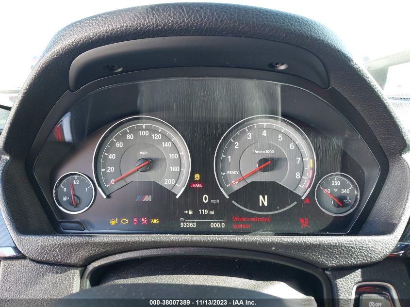 2017 BMW M3 VIN: WBS8M9C53H5G83888 Lot: 38007389