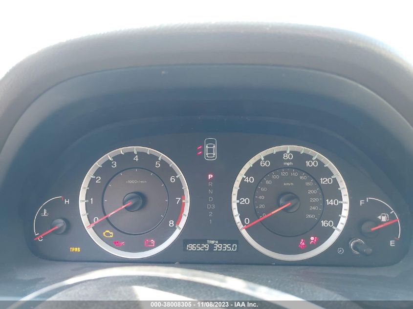 2009 Honda Accord Sdn Lx-P VIN: 1HGCP26419A007725 Lot: 38008305