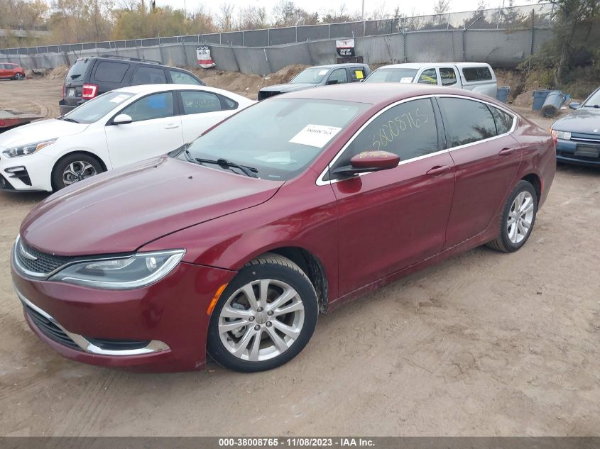 2015 Chrysler 200 Limited VIN: 1C3CCCAB0FN753386 Lot: 38008765