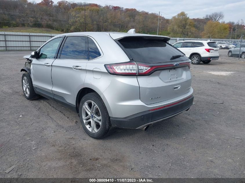 2017 Ford Edge Titanium VIN: 2FMPK4K91HBB97701 Lot: 38009410