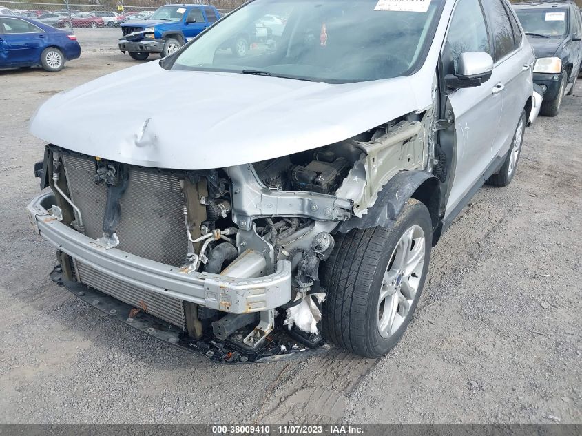 2017 Ford Edge Titanium VIN: 2FMPK4K91HBB97701 Lot: 38009410