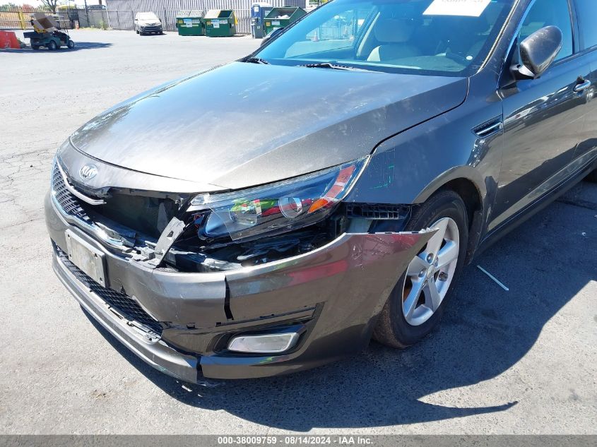 2015 Kia Optima Lx VIN: 5XXGM4A75FG393491 Lot: 38009759