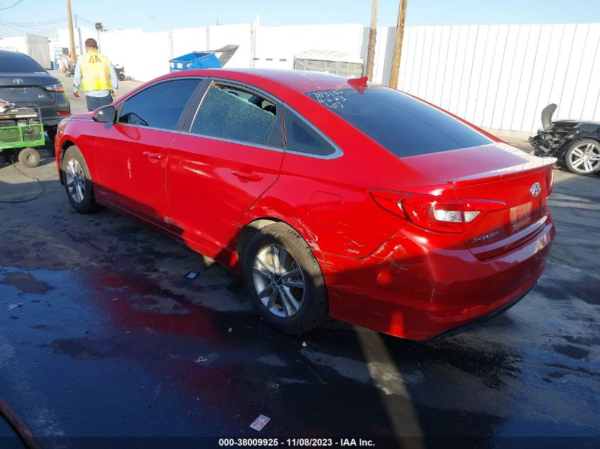 2017 Hyundai Sonata 2.4L VIN: 5NPE24AF7HH515327 Lot: 38009925