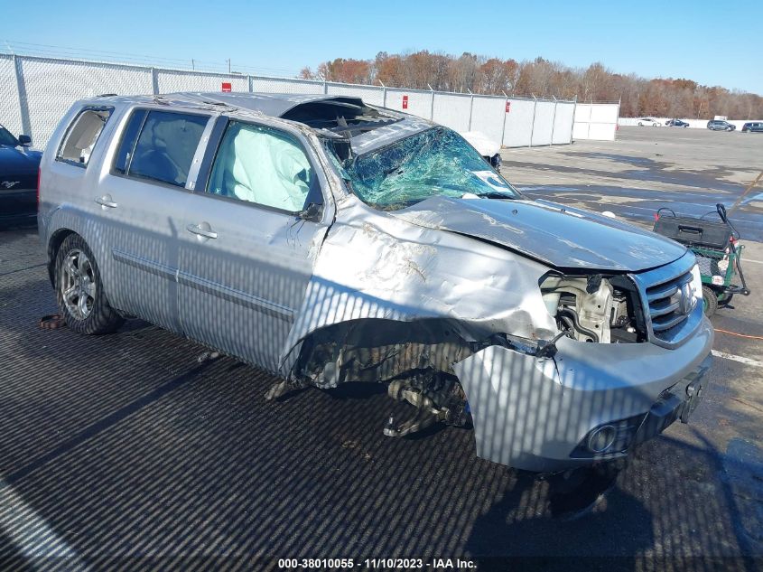 2012 Honda Pilot Ex-L VIN: 5FNYF4H57CB054202 Lot: 38010055