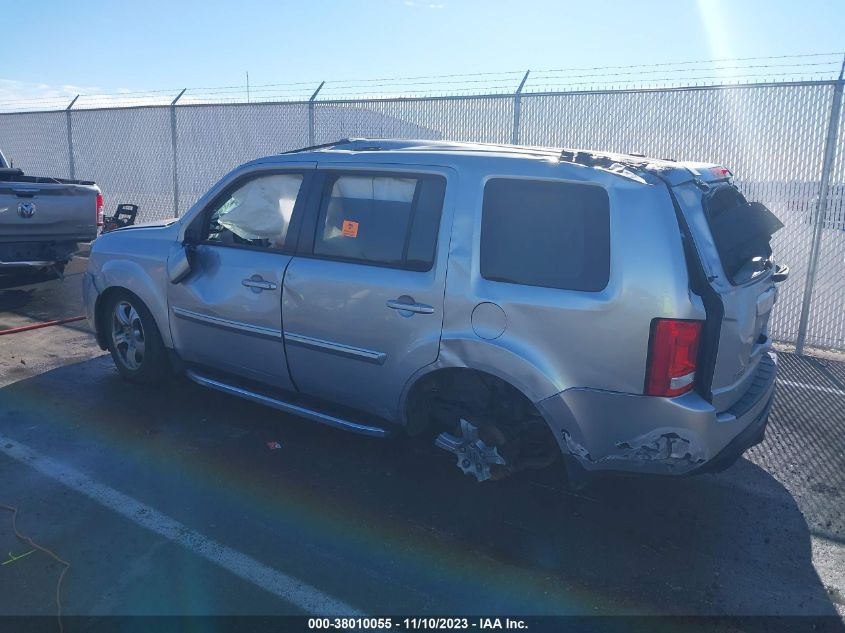 2012 Honda Pilot Ex-L VIN: 5FNYF4H57CB054202 Lot: 38010055