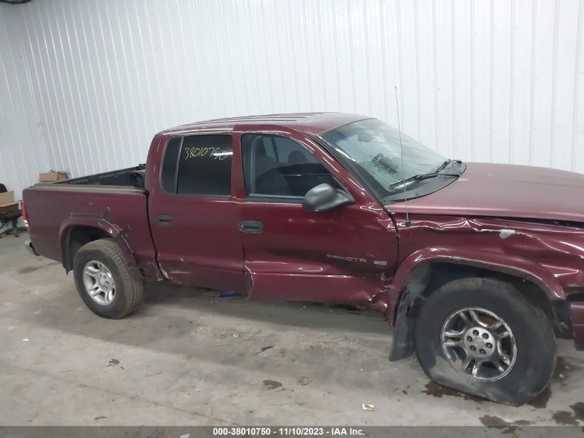 1B7HG48N82S634024 2002 Dodge Dakota Slt