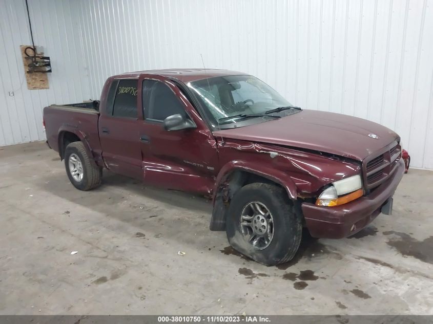 2002 Dodge Dakota Slt VIN: 1B7HG48N82S634024 Lot: 38010750