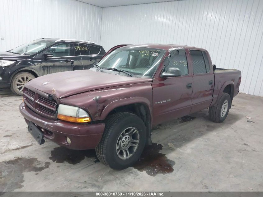 2002 Dodge Dakota Slt VIN: 1B7HG48N82S634024 Lot: 38010750