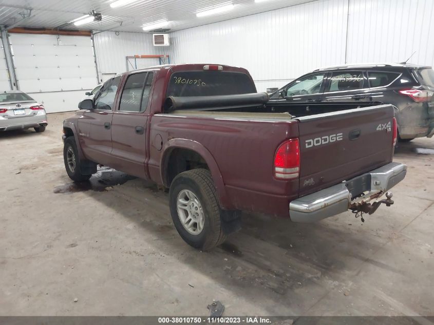 1B7HG48N82S634024 2002 Dodge Dakota Slt