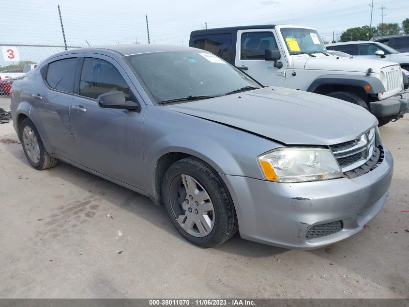 2013 Dodge Avenger Se VIN: 1C3CDZABXDN702734 Lot: 38011070