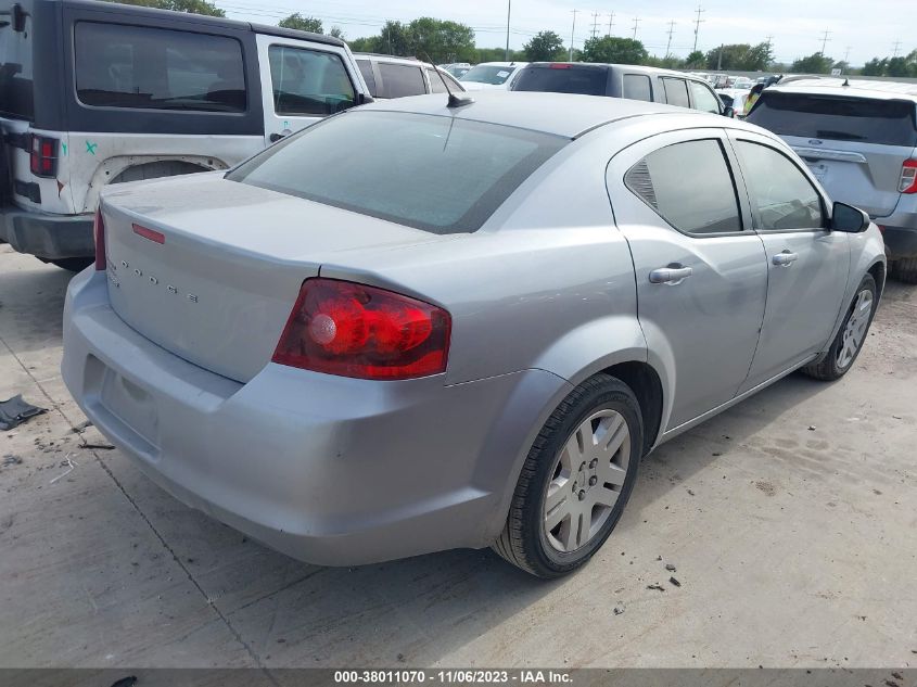 2013 Dodge Avenger Se VIN: 1C3CDZABXDN702734 Lot: 38011070