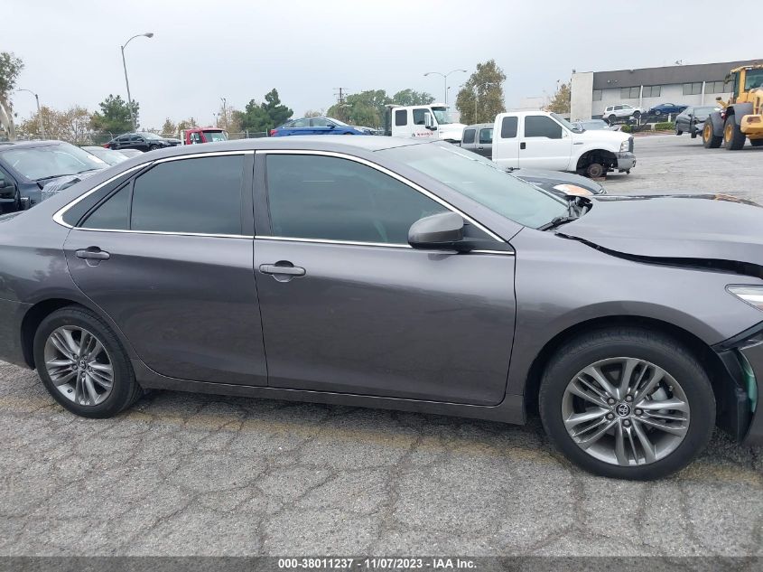 2016 Toyota Camry Se VIN: 4T1BF1FK6GU185319 Lot: 38011237