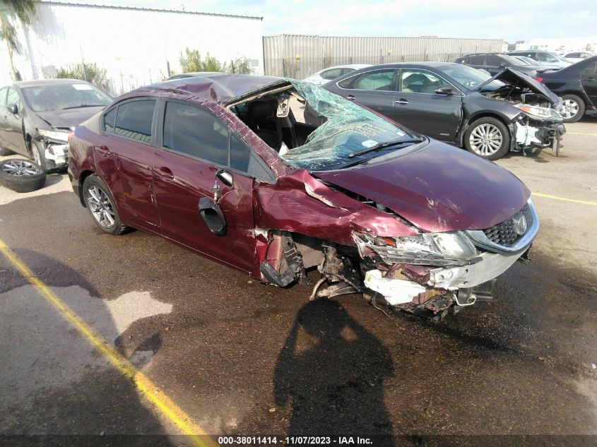 2014 Honda Civic Lx VIN: 2HGFB2F57EH500311 Lot: 38011414