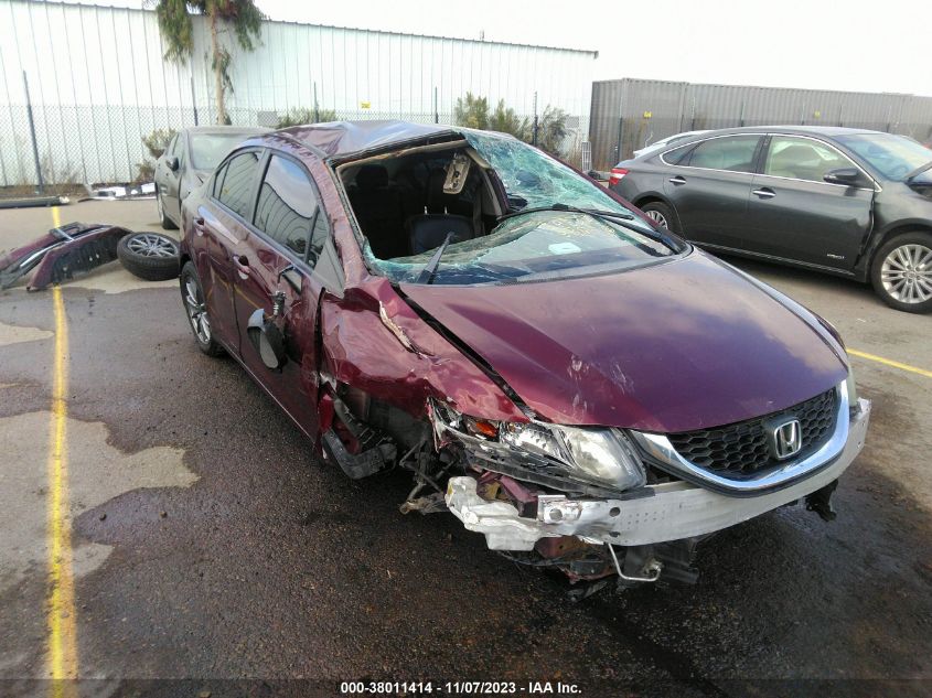 2014 Honda Civic Lx VIN: 2HGFB2F57EH500311 Lot: 38011414