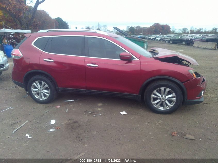 2014 Nissan Rogue Sv VIN: 5N1AT2MT9EC764376 Lot: 38012798