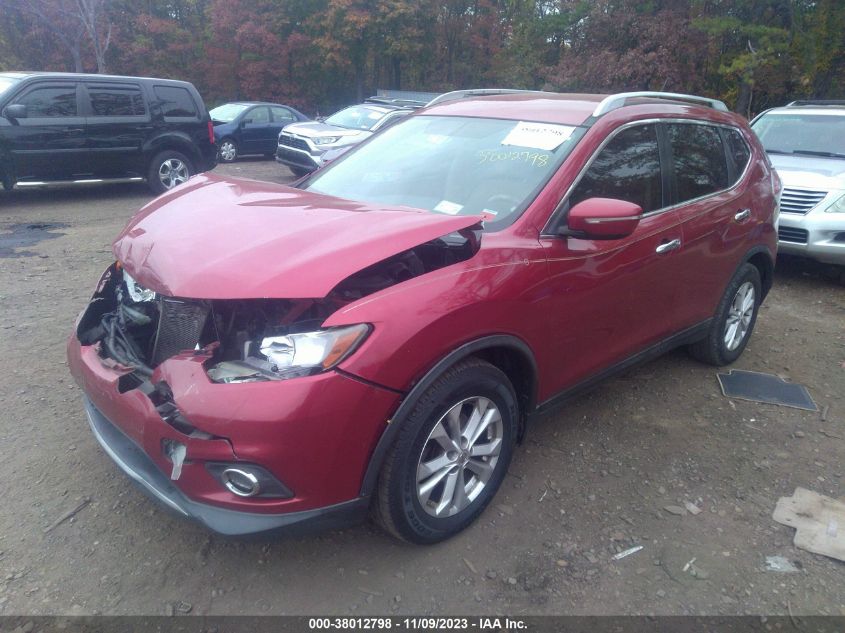 2014 Nissan Rogue Sv VIN: 5N1AT2MT9EC764376 Lot: 38012798