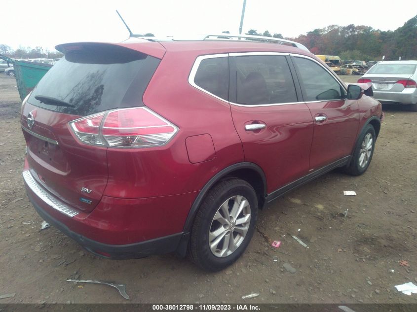 2014 Nissan Rogue Sv VIN: 5N1AT2MT9EC764376 Lot: 38012798