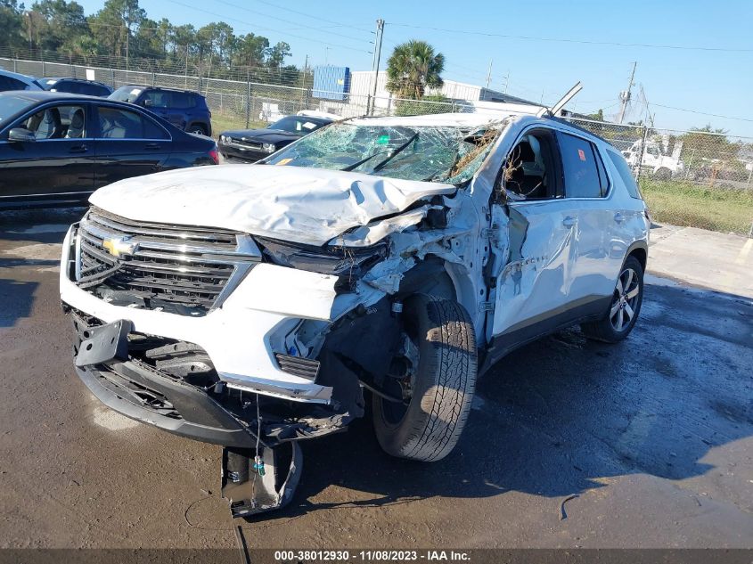 2022 Chevrolet Traverse Fwd Lt Leather VIN: 1GNERHKW2NJ108124 Lot: 38012930