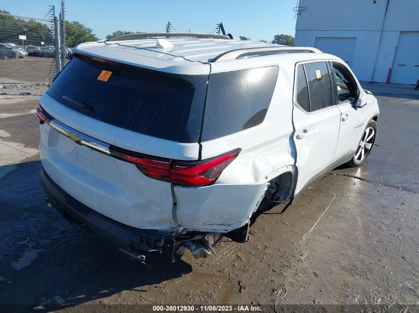 2022 Chevrolet Traverse Fwd Lt Leather VIN: 1GNERHKW2NJ108124 Lot: 38012930