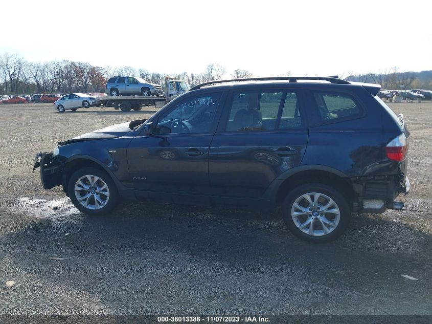 2009 BMW X3 xDrive30I VIN: WBXPC93449WJ29381 Lot: 38013386