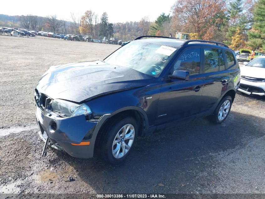 2009 BMW X3 xDrive30I VIN: WBXPC93449WJ29381 Lot: 38013386