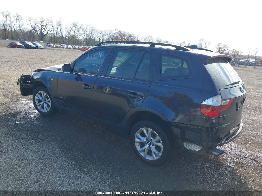 2009 BMW X3 xDrive30I VIN: WBXPC93449WJ29381 Lot: 38013386